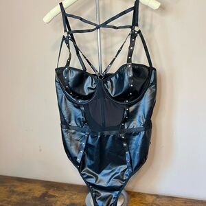 Black Strappy Bodysuit